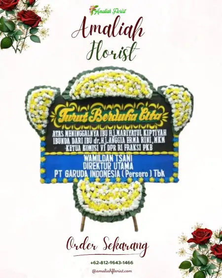 Papan Bunga Duka Tiban Indah